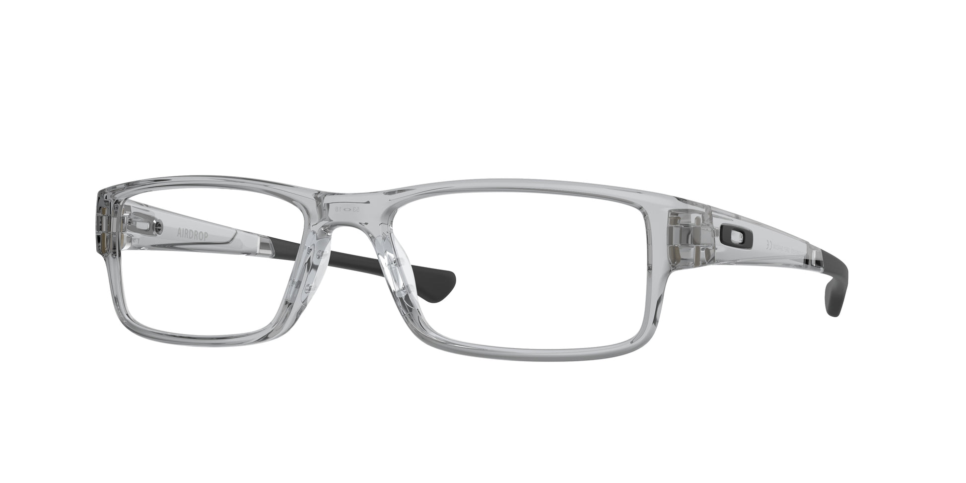 Oakley Optical AIRDROP OX8046 Rectangle Eyeglasses  804603-Grey Shadow 59-148-18 - Color Map Grey