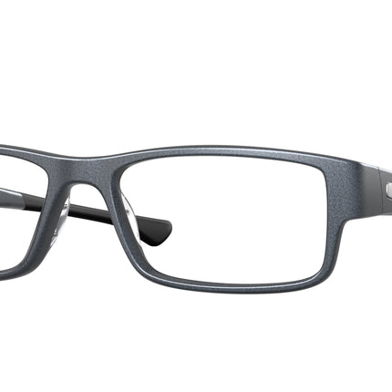 Oakley Optical AIRDROP OX8046 Rectangle Eyeglasses  804620-Matte Blue Steel 59-148-18 - Color Map Black