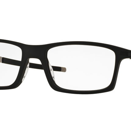 Oakley Optical PITCHMAN OX8050 Rectangle Eyeglasses  805001-Satin Black 55-140-18 - Color Map Black