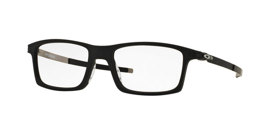 Oakley Optical PITCHMAN OX8050 Rectangle Eyeglasses  805001-Satin Black 55-140-18 - Color Map Black