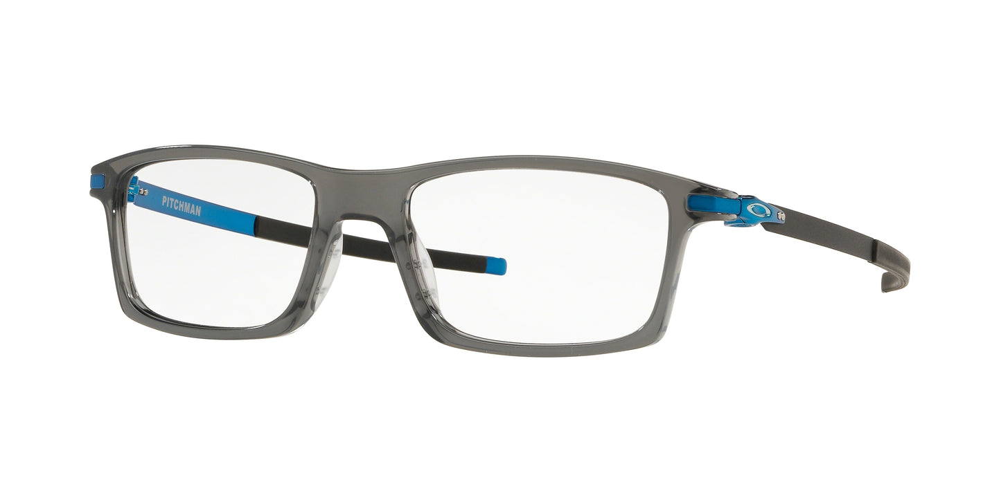 Oakley Optical PITCHMAN OX8050 Rectangle Eyeglasses  805012-Polished Grey Smoke 55-140-18 - Color Map Grey