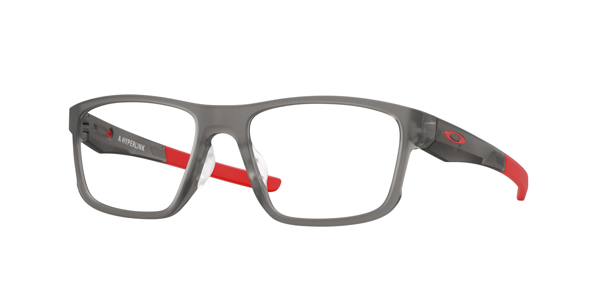 Oakley Optical HYPERLINK (A) OX8051 Square Eyeglasses  805103-Satin Grey Smoke 54-140-18 - Color Map Grey