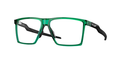 Oakley Optical FUTURITY OX8052 Square Eyeglasses  805206-Transparent Dark Viridian 57-139-14 - Color Map Green