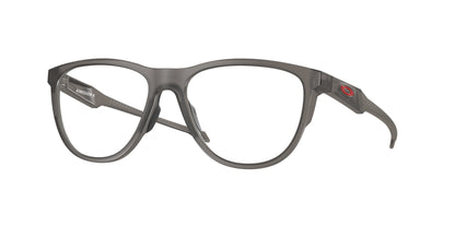 Oakley Optical ADMISSION A OX8056F Round Eyeglasses  805602-Satin Grey Smoke 57-140-16 - Color Map Grey