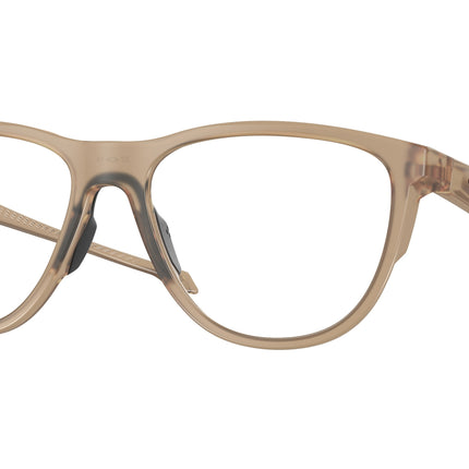 Oakley Optical ADMISSION A OX8056F Round Eyeglasses  805603-Matte Sepia 57-140-16 - Color Map Beige