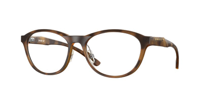 Oakley Optical DRAW UP OX8057 Round Eyeglasses  805702-Satin Brown Tortoise 56-139-17 - Color Map Brown