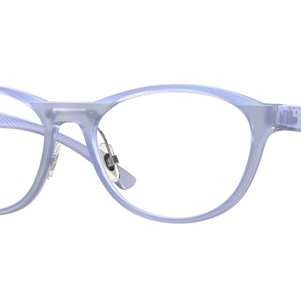 Oakley Optical DRAW UP OX8057 Round Eyeglasses  805706-Matte Dark Stonewash Opaline 56-139-17 - Color Map Blue