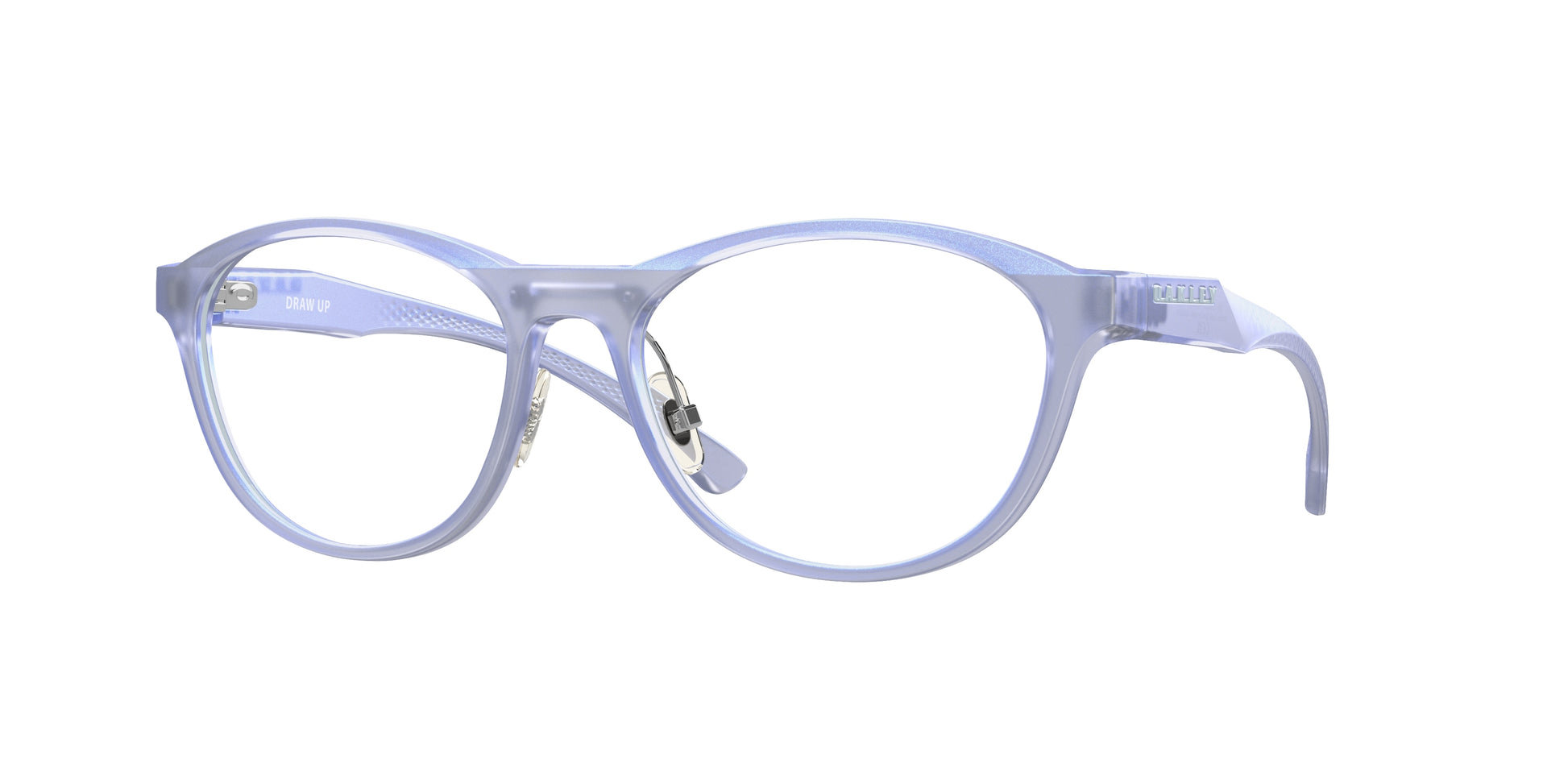 Oakley Optical DRAW UP OX8057 Round Eyeglasses  805706-Matte Dark Stonewash Opaline 56-139-17 - Color Map Blue