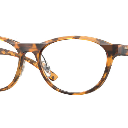 Oakley Optical DRAW UP OX8057 Round Eyeglasses  805708-Matte Ginger Tortoise 56-139-17 - Color Map Orange
