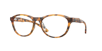 Oakley Optical DRAW UP OX8057 Round Eyeglasses  805708-Matte Ginger Tortoise 56-139-17 - Color Map Orange