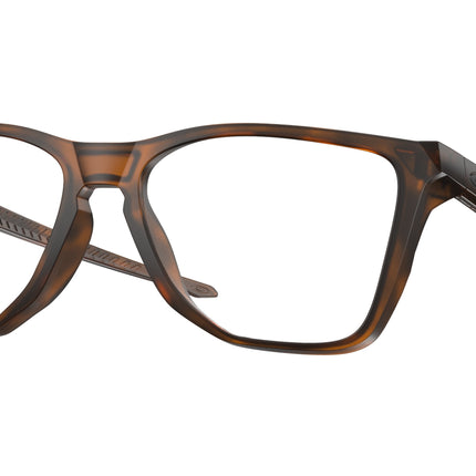 Oakley Optical THE CUT OX8058 Square Eyeglasses  805802-Satin Brown Tortoise 56-140-17 - Color Map Brown