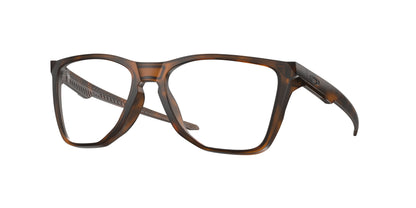 Oakley Optical THE CUT OX8058 Square Eyeglasses  805802-Satin Brown Tortoise 56-140-17 - Color Map Brown
