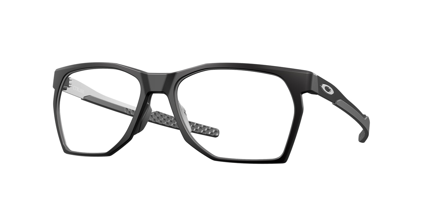 Oakley Optical CTRLNK OX8059 Rectangle Eyeglasses  805901-Satin Black 57-136-17 - Color Map Black