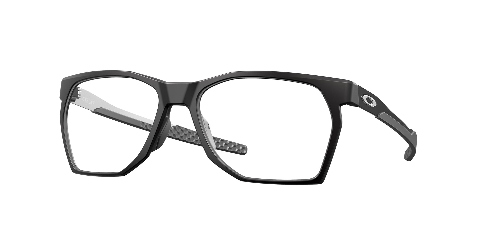 Oakley Optical CTRLNK OX8059 Rectangle Eyeglasses  805901-Satin Black 57-136-17 - Color Map Black