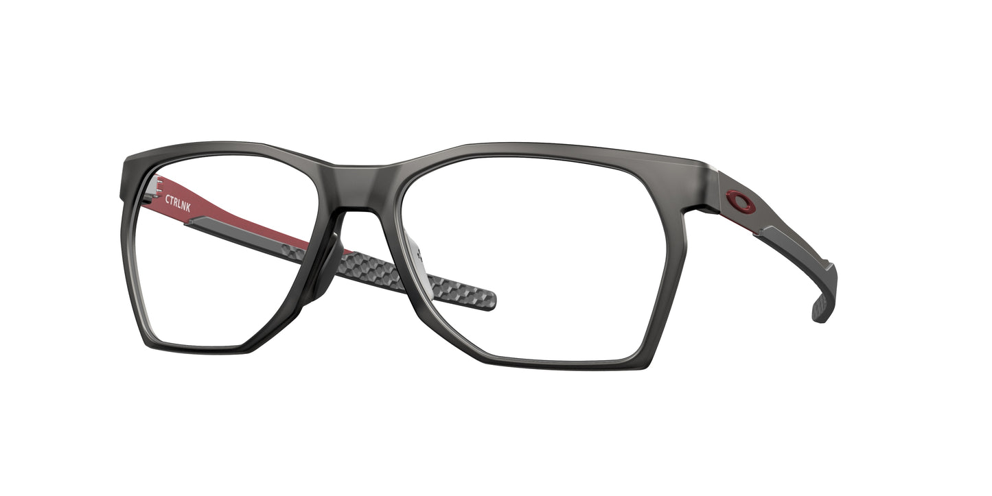 Oakley Optical CTRLNK OX8059 Rectangle Eyeglasses  805902-Satin Grey Smoke 57-136-17 - Color Map Grey