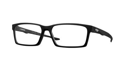 Oakley Optical OVERHEAD OX8060 Rectangle Eyeglasses  806001-Satin Black 59-138-16 - Color Map Black