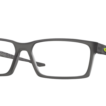 Oakley Optical OVERHEAD OX8060 Rectangle Eyeglasses  806002-Satin Grey Smoke 59-138-16 - Color Map Grey