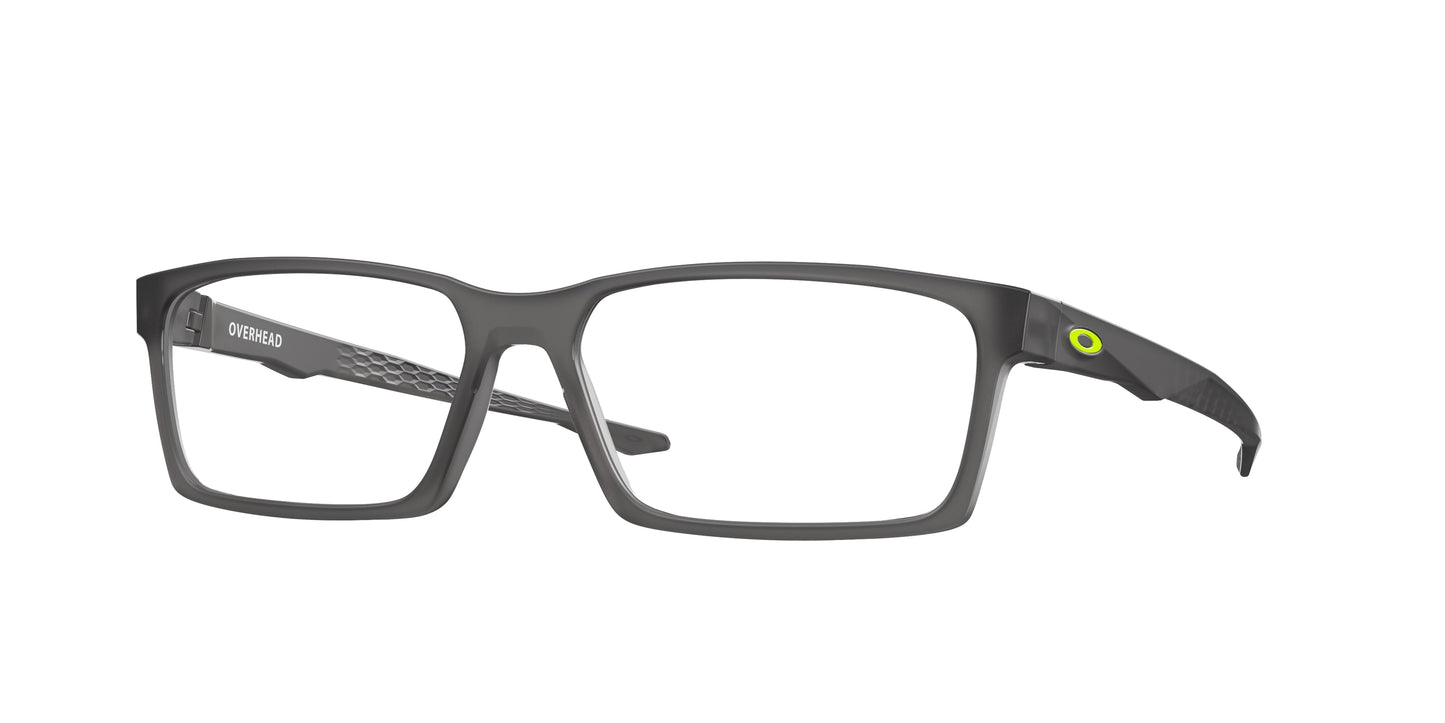 Oakley Optical OVERHEAD OX8060 Rectangle Eyeglasses  806002-Satin Grey Smoke 59-138-16 - Color Map Grey