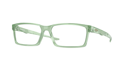 Oakley Optical OVERHEAD OX8060 Rectangle Eyeglasses  806005-Polished Trans Jade 59-138-16 - Color Map Green