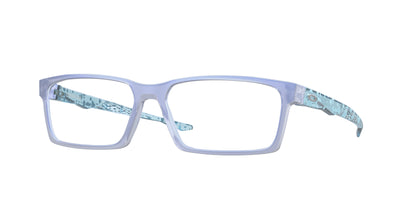 Oakley Optical OVERHEAD OX8060 Rectangle Eyeglasses  806006-Matte Dark Stonewash Opaline 59-138-16 - Color Map Blue