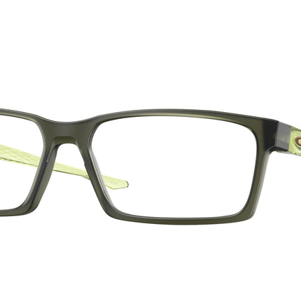 Oakley Optical OVERHEAD OX8060 Rectangle Eyeglasses  806008-Matte Olive Ink 59-138-16 - Color Map Green