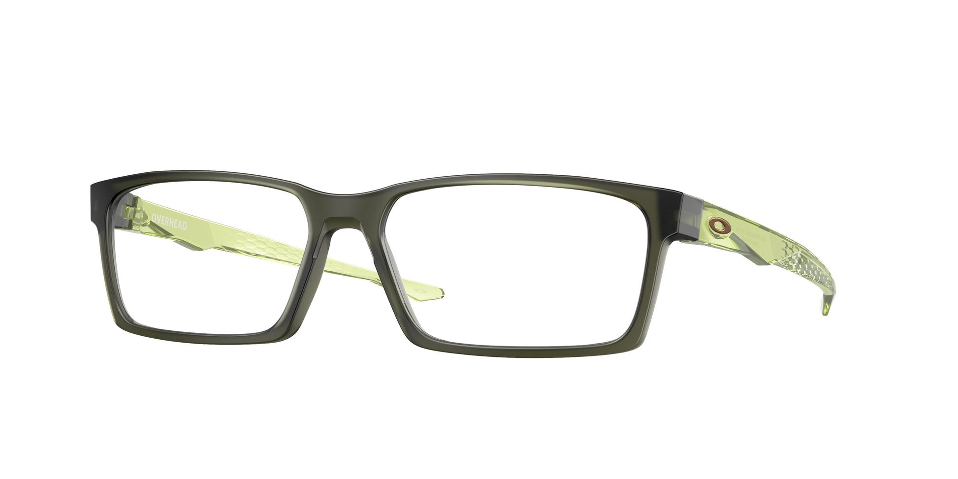 Oakley Optical OVERHEAD OX8060 Rectangle Eyeglasses  806008-Matte Olive Ink 59-138-16 - Color Map Green