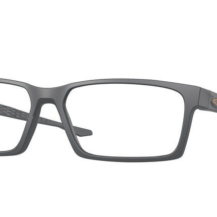 Oakley Optical OVERHEAD OX8060 Rectangle Eyeglasses  806010-Matte Carbon 59-138-16 - Color Map Grey
