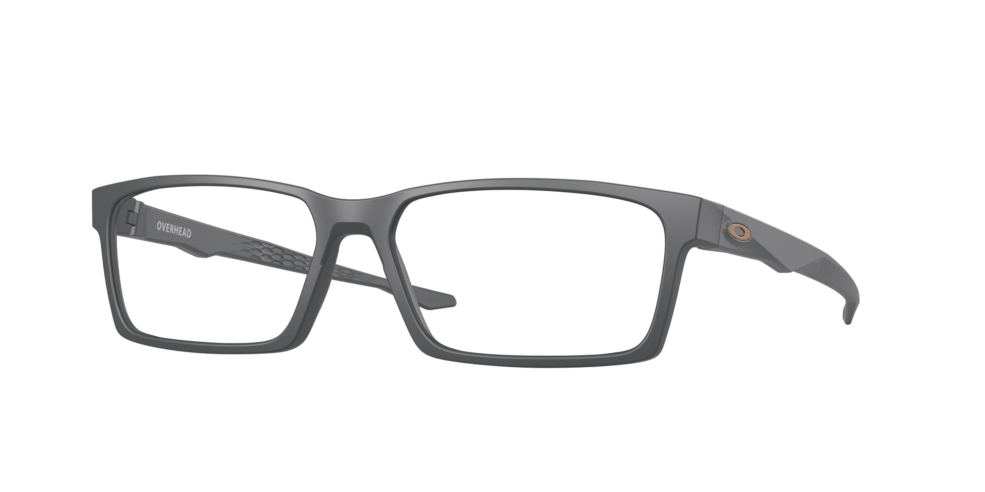 Oakley Optical OVERHEAD OX8060 Rectangle Eyeglasses  806010-Matte Carbon 59-138-16 - Color Map Grey