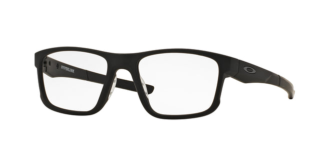 Oakley Optical HYPERLINK OX8078 Square Eyeglasses  807801-Satin Black 54-140-18 - Color Map Black