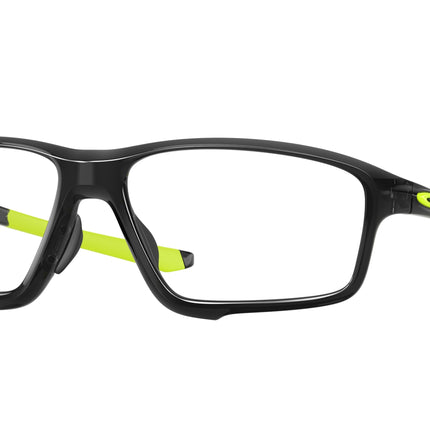 Oakley Optical CROSSLINK ZERO (A) OX8080 Square Eyeglasses  808002-Polished Black Ink 58-138-16 - Color Map Black