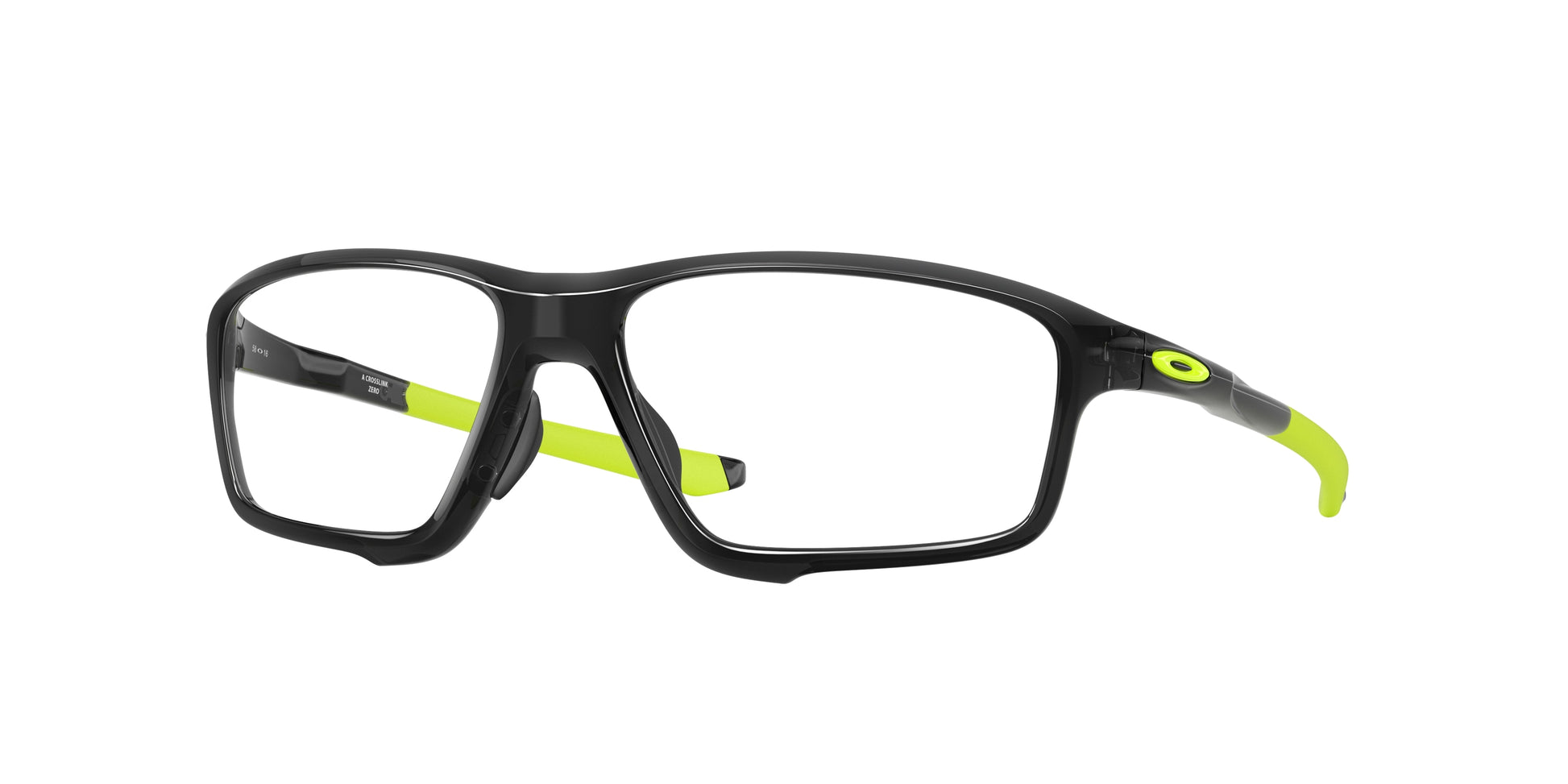 Oakley Optical CROSSLINK ZERO (A) OX8080 Square Eyeglasses  808002-Polished Black Ink 58-138-16 - Color Map Black