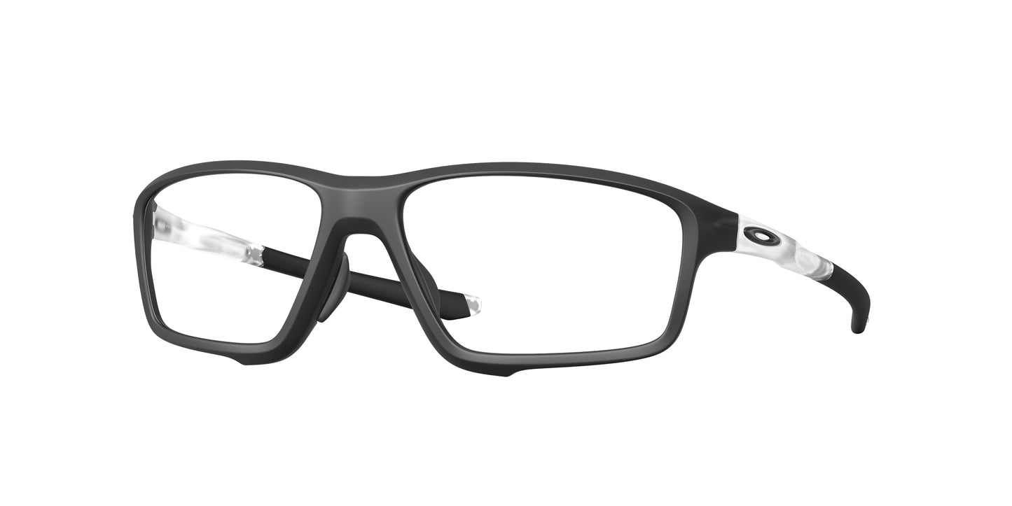 Oakley Optical CROSSLINK ZERO (A) OX8080 Square Eyeglasses  808003-Matte Black 58-138-16 - Color Map Black