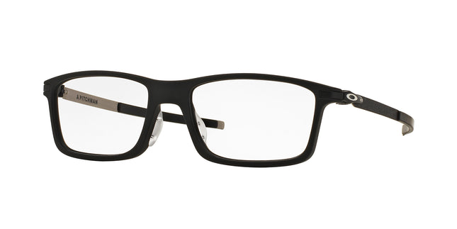 Oakley Optical PITCHMAN (A) OX8096 Rectangle Eyeglasses  809601-Satin Black 55-140-18 - Color Map Black