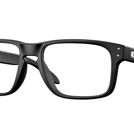Oakley Optical HOLBROOK RX A OX8100F Square Eyeglasses  810001-Satin Black 58-137-17 - Color Map Black