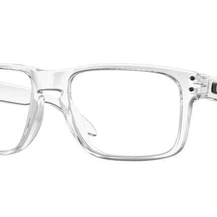 Oakley Optical HOLBROOK RX A OX8100F Square Eyeglasses  810003-Polished Clear 58-137-17 - Color Map Transparent