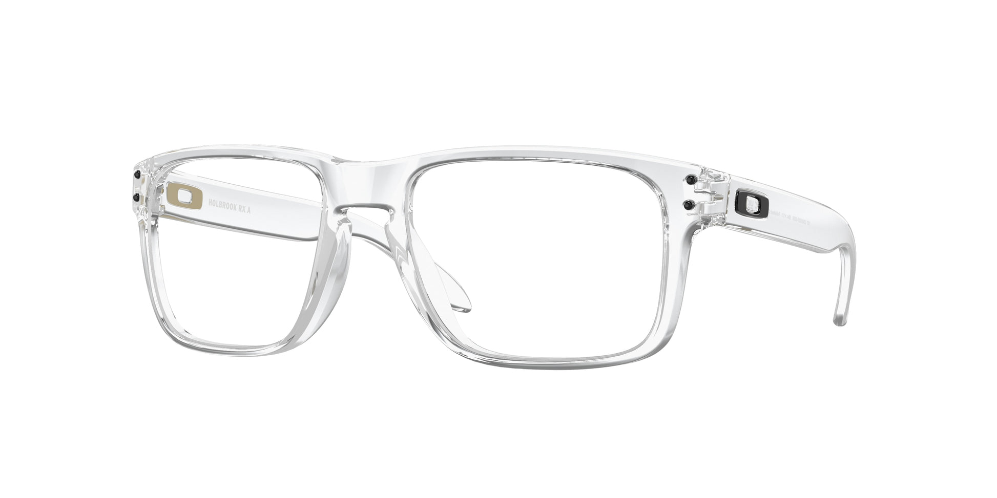 Oakley Optical HOLBROOK RX A OX8100F Square Eyeglasses  810003-Polished Clear 58-137-17 - Color Map Transparent