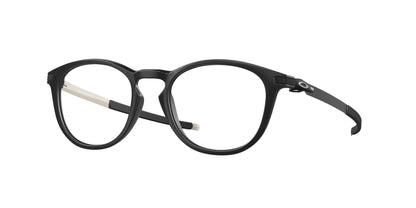 Oakley Optical PITCHMAN R A OX8105F Round Eyeglasses  810501-Satin Black 52-140-19 - Color Map Black