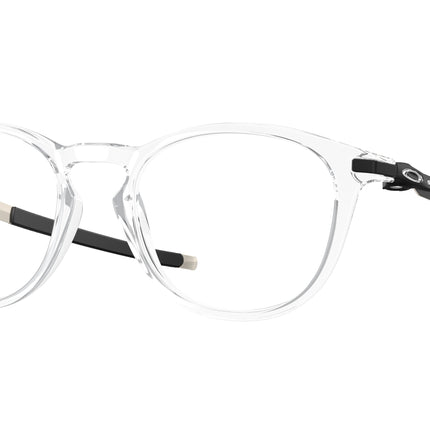 Oakley Optical PITCHMAN R A OX8105F Round Eyeglasses  810503-Polished Clear 52-140-19 - Color Map Transparent