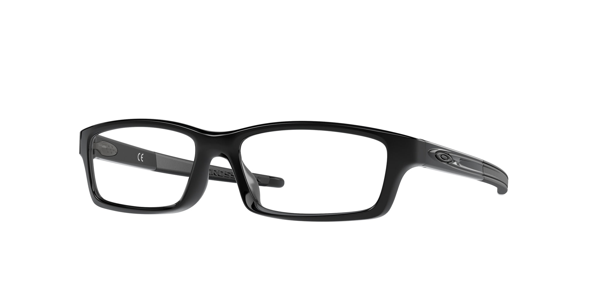 Oakley Optical CROSSLINK YOUTH (A) OX8111 Rectangle Eyeglasses  811101-Polished Black Ink 53-135-15 - Color Map Black
