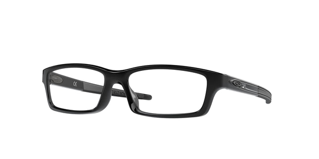 Oakley Optical CROSSLINK YOUTH (A) OX8111 Rectangle Eyeglasses  811101-Polished Black Ink 53-135-15 - Color Map Black