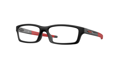 Oakley Optical CROSSLINK YOUTH (A) OX8111 Rectangle Eyeglasses  811104-Satin Black 53-135-15 - Color Map Black