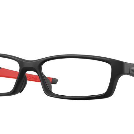 Oakley Optical CROSSLINK (A) OX8118 Rectangle Eyeglasses  811804-Satin Black 56-137-17 - Color Map Black