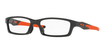 Oakley Optical CROSSLINK (A) OX8118 Rectangle Eyeglasses  811805-Polished Black 56-137-17 - Color Map Black