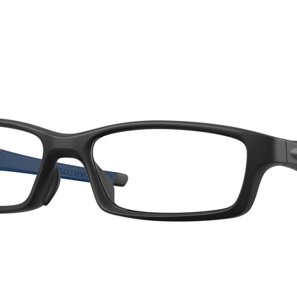 Oakley Optical CROSSLINK (A) OX8118 Rectangle Eyeglasses  811810-Satin Black 56-137-17 - Color Map Black