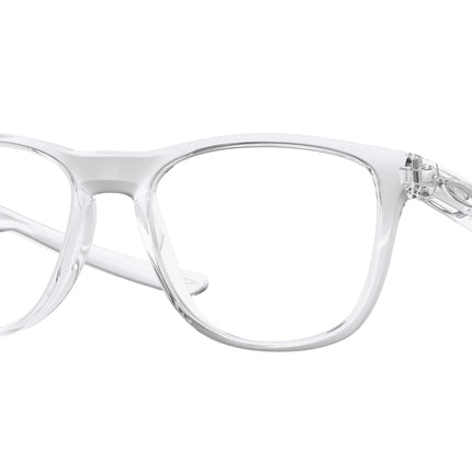 Oakley Optical TRILLBE X OX8130 Round Eyeglasses  813003-Polished Clear 52-141-18 - Color Map Transparent