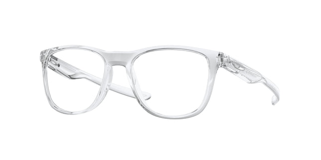 Oakley Optical TRILLBE X OX8130 Round Eyeglasses  813003-Polished Clear 52-141-18 - Color Map Transparent