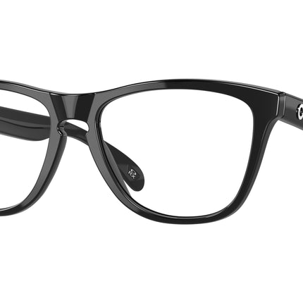 Oakley Optical FROGSKINS RX A OX8137A Square Eyeglasses  813701-Polished Black 55-138-17 - Color Map Black