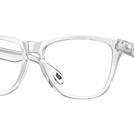 Oakley Optical FROGSKINS RX A OX8137A Square Eyeglasses  813702-Polished Clear 55-138-17 - Color Map Transparent