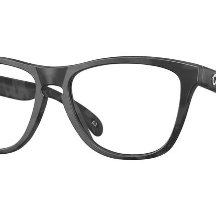 Oakley Optical FROGSKINS RX A OX8137A Square Eyeglasses  813704-Matte Black Camo 55-138-17 - Color Map Grey