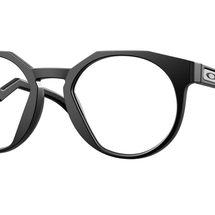 Oakley Optical HSTN RX A OX8139A Rectangle Eyeglasses  813901-Matte Black 52-140-21 - Color Map Black